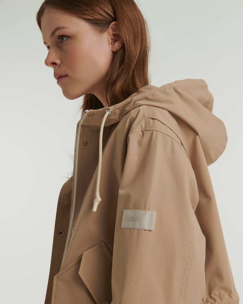 Cotton-blend jacket - beige - Yves Salomon