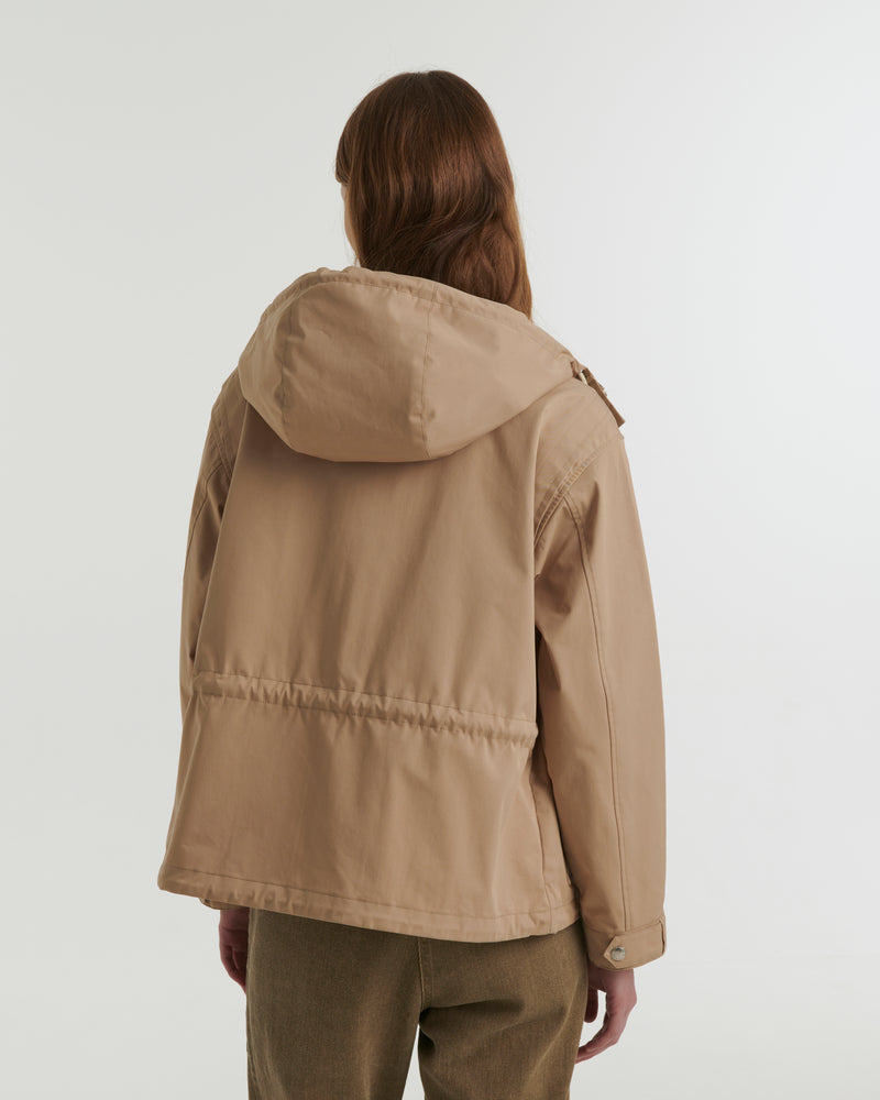 Cotton-blend jacket - beige - Yves Salomon