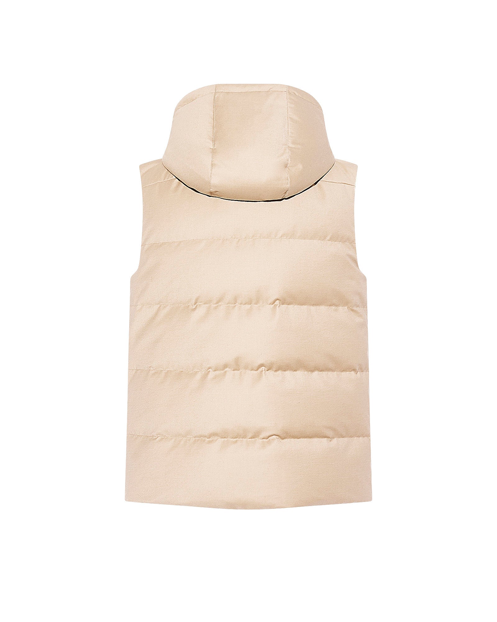 Down Gilet made with Loro Piana fabric with mink fur trim - Yves Salomon