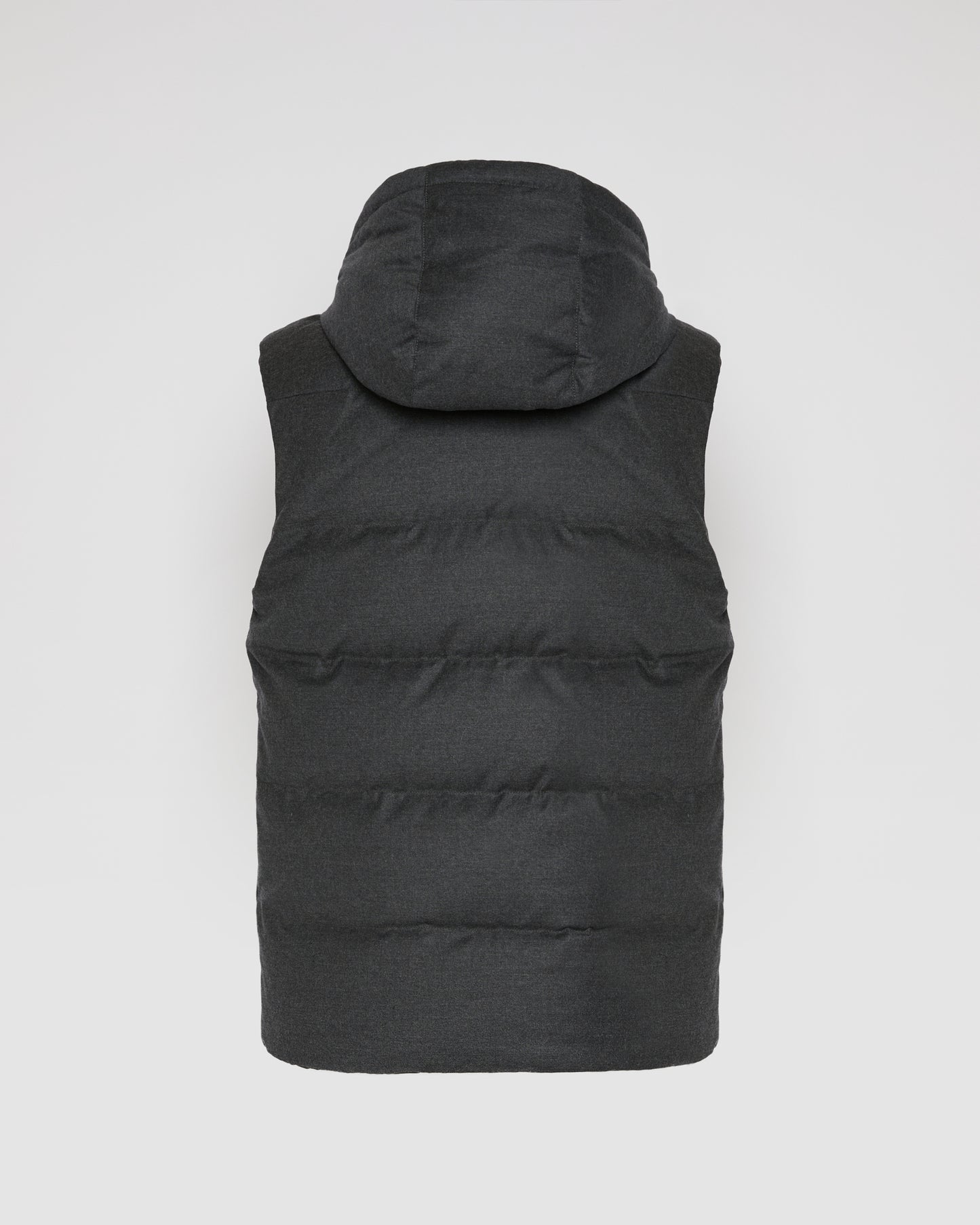 Down Gilet made with Loro Piana fabric with mink fur trim - Yves Salomon