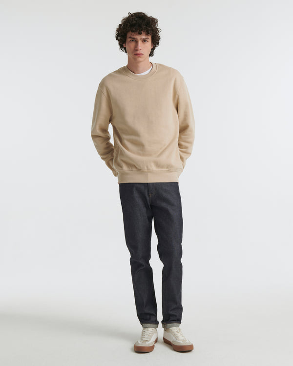 Fleece cotton-cashmere sweatshirt - khaki - Yves Salomon