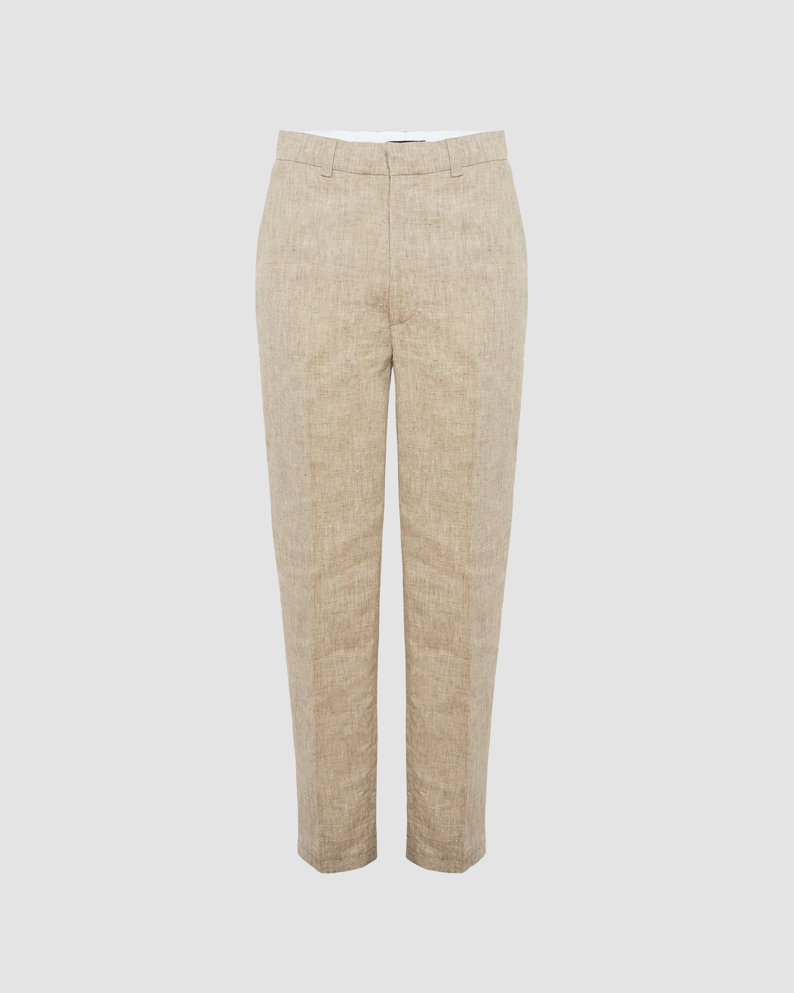 Linen trousers - grey - Summer sale – Yves Salomon US