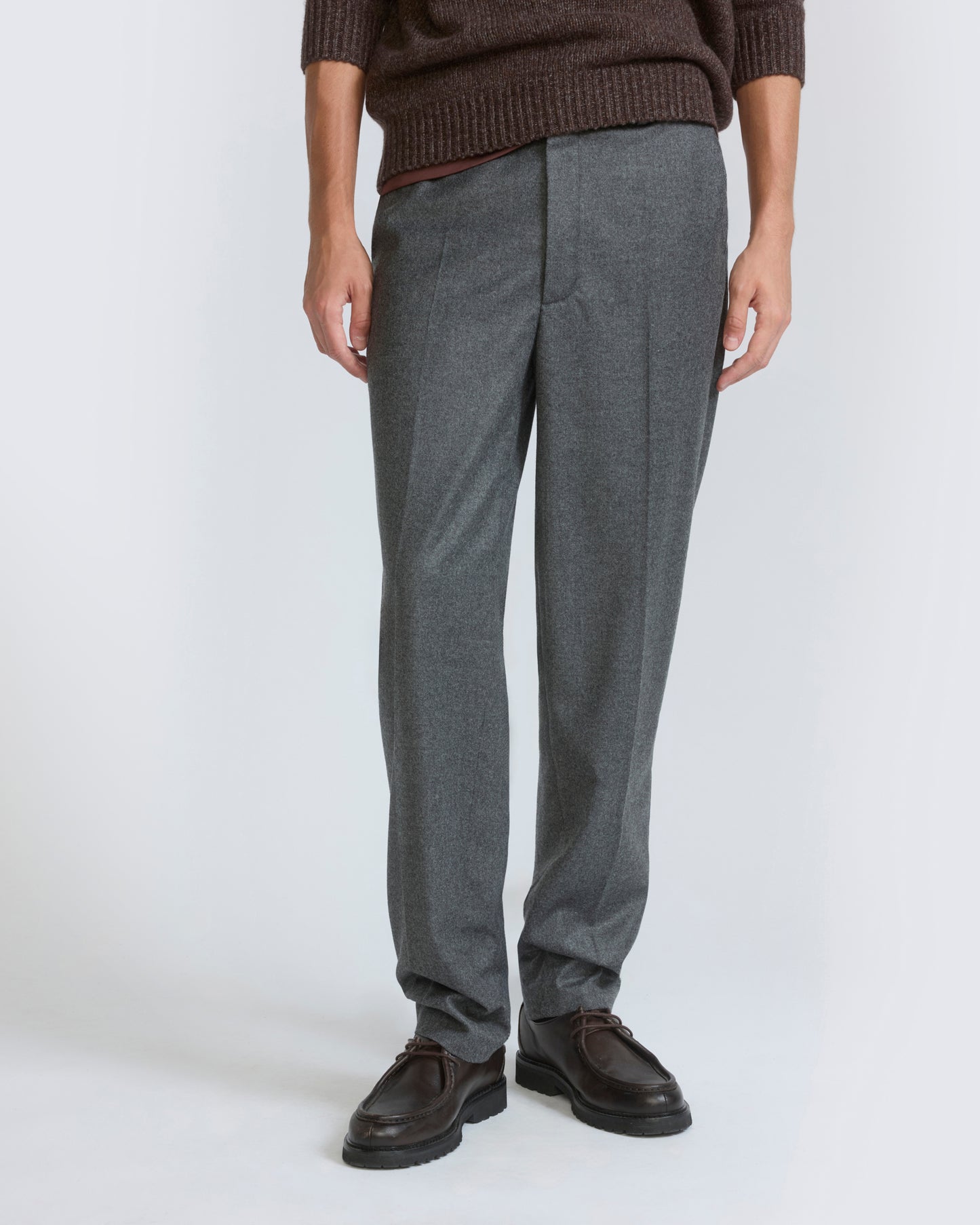 Loro Piana cashmere wool flannel chino pants - Yves Salomon - New Fall/Winter Collection