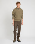 Straight-leg cashmere and wool tweed trousers