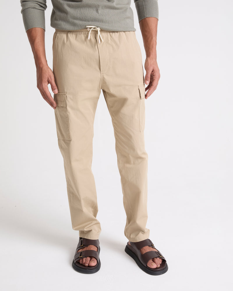 Cotton-blend cargo trousers