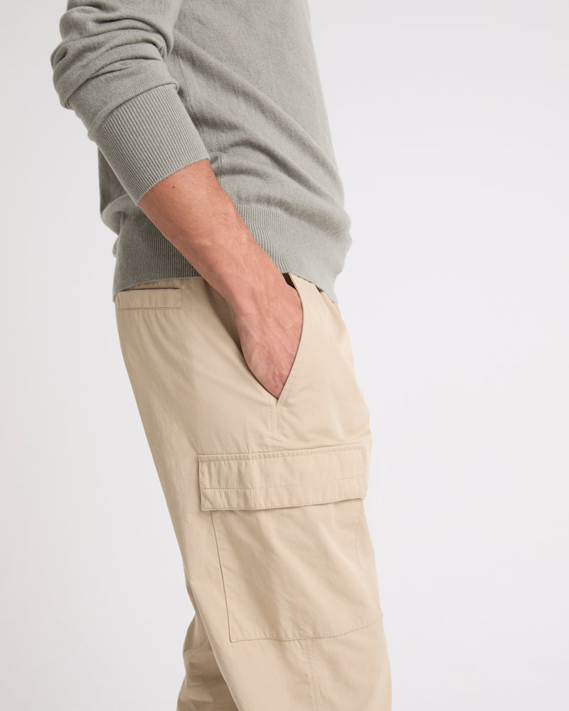 Cotton-blend cargo trousers