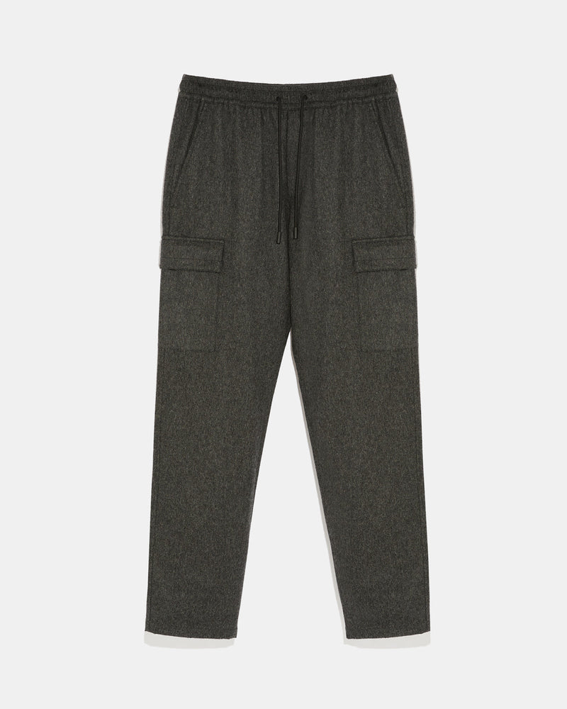 Wool cargo trousers