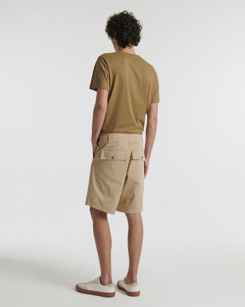 cotton shorts - beige - Yves Salomon