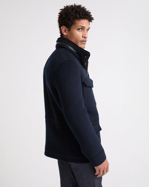 ジャケット・アウター Moessmer Loden Coat versin wool navy Moessmer Loden Coat versin wool navy メンズ