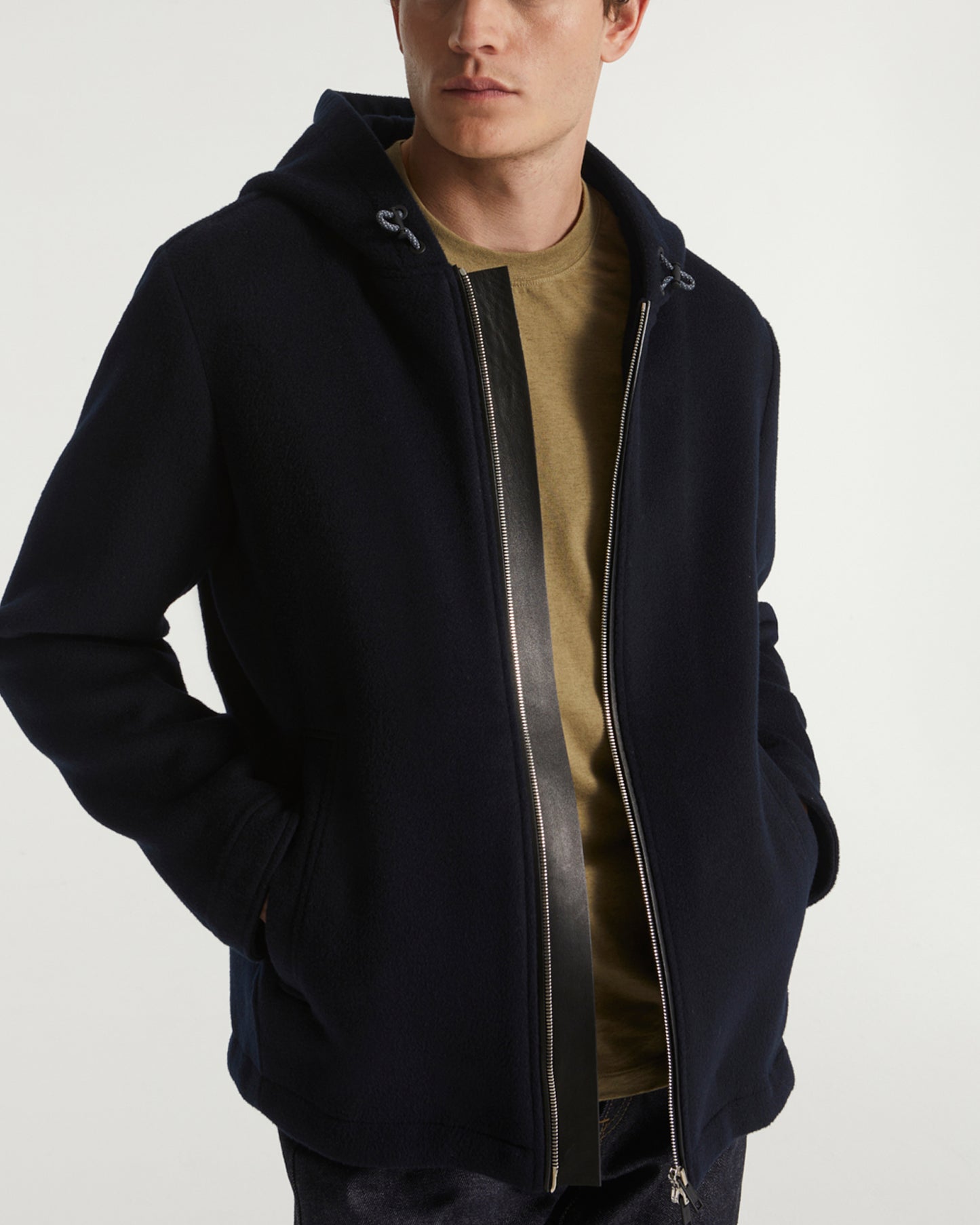 Private sale - Double-sided wool- Cashmere hoodie -Yves Salomon