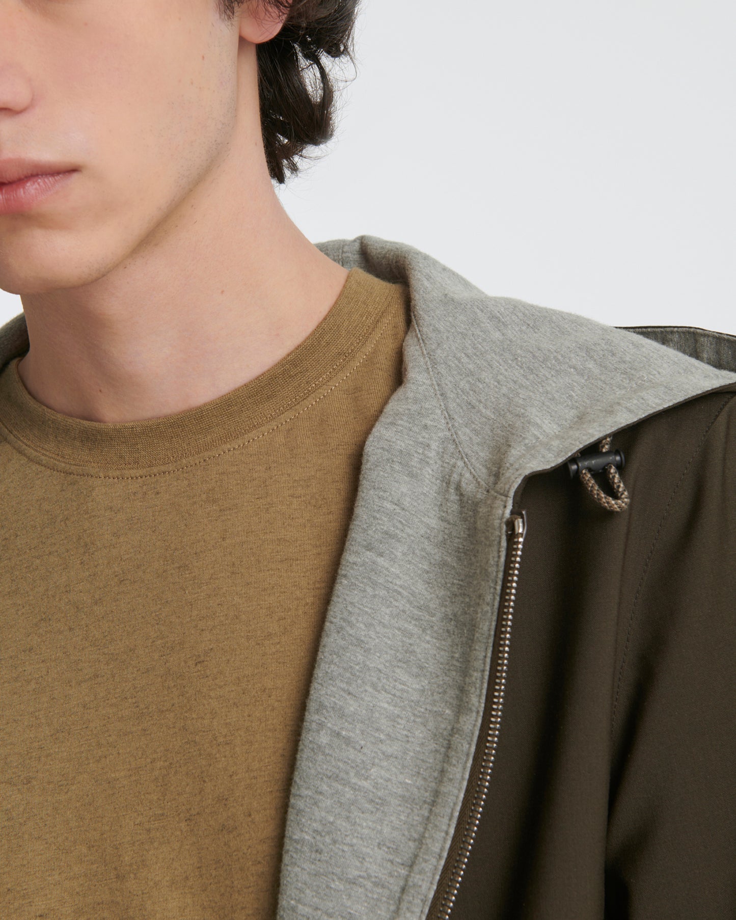 Private sale - Jersey reversible wool blend hoody -Yves Salomon