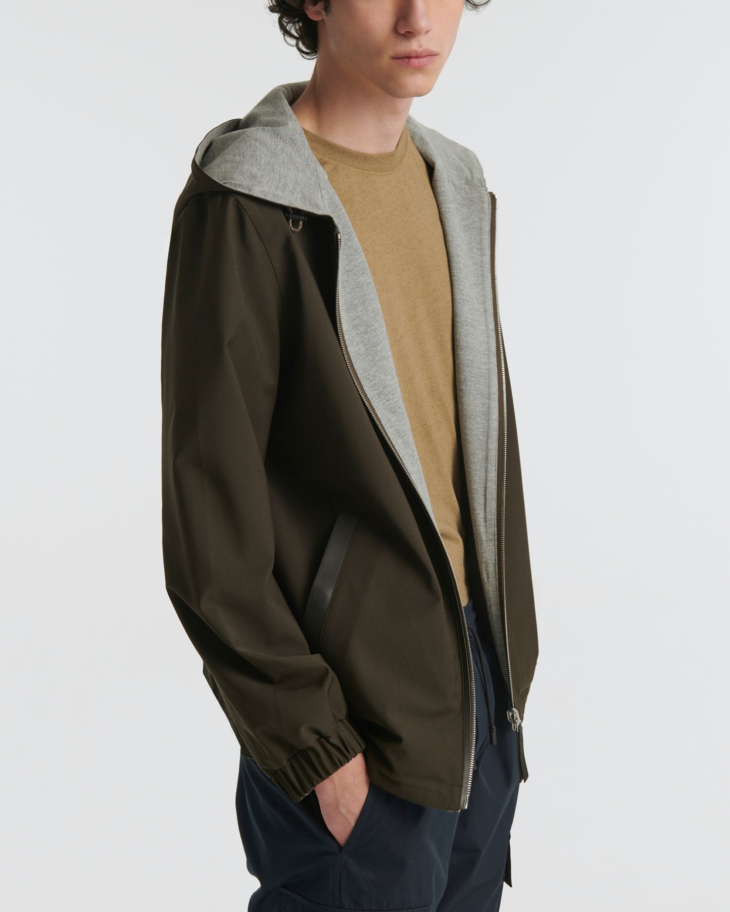 Private sale - Jersey reversible wool blend hoody -Yves Salomon