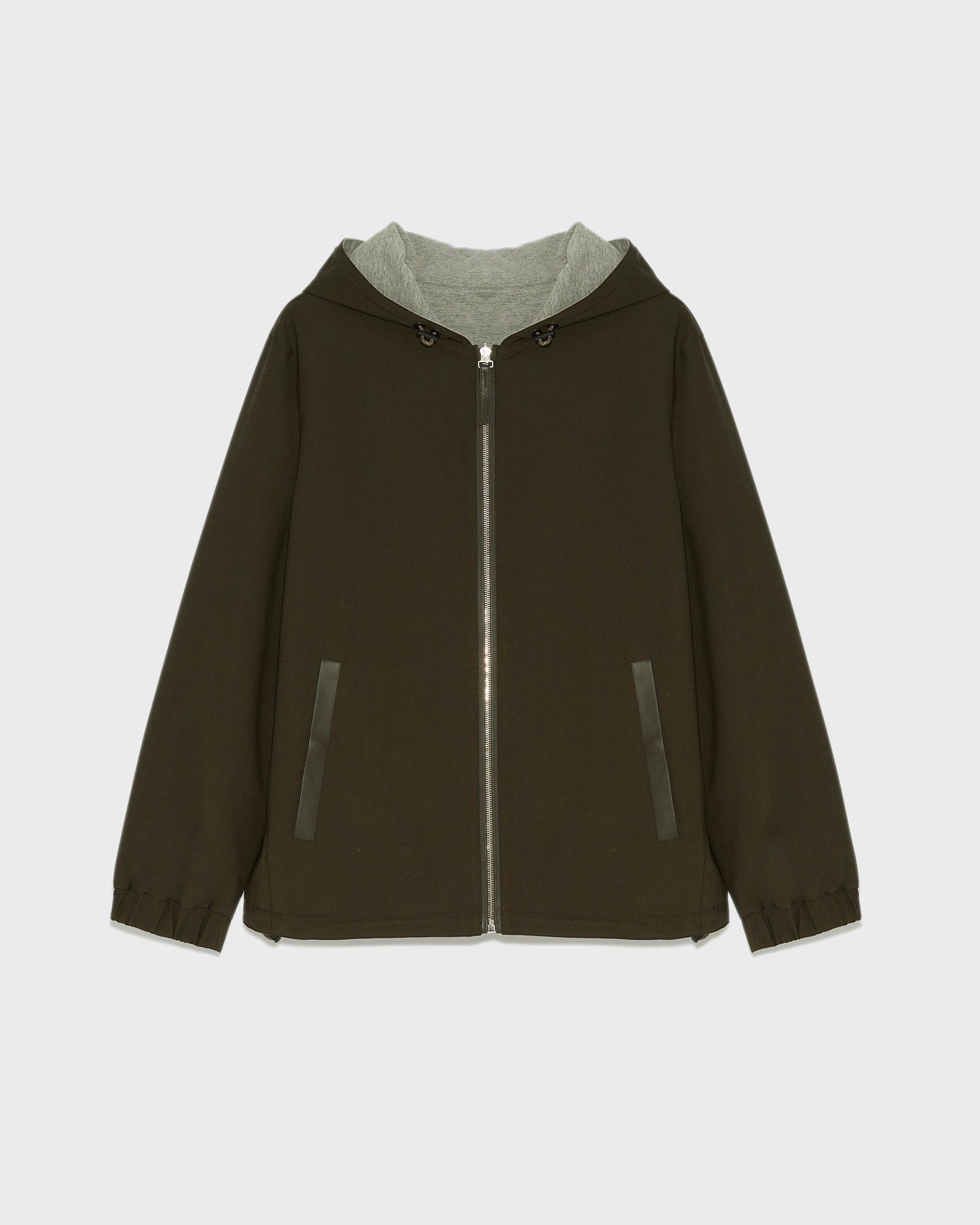 Private sale - Jersey reversible wool blend hoody -Yves Salomon