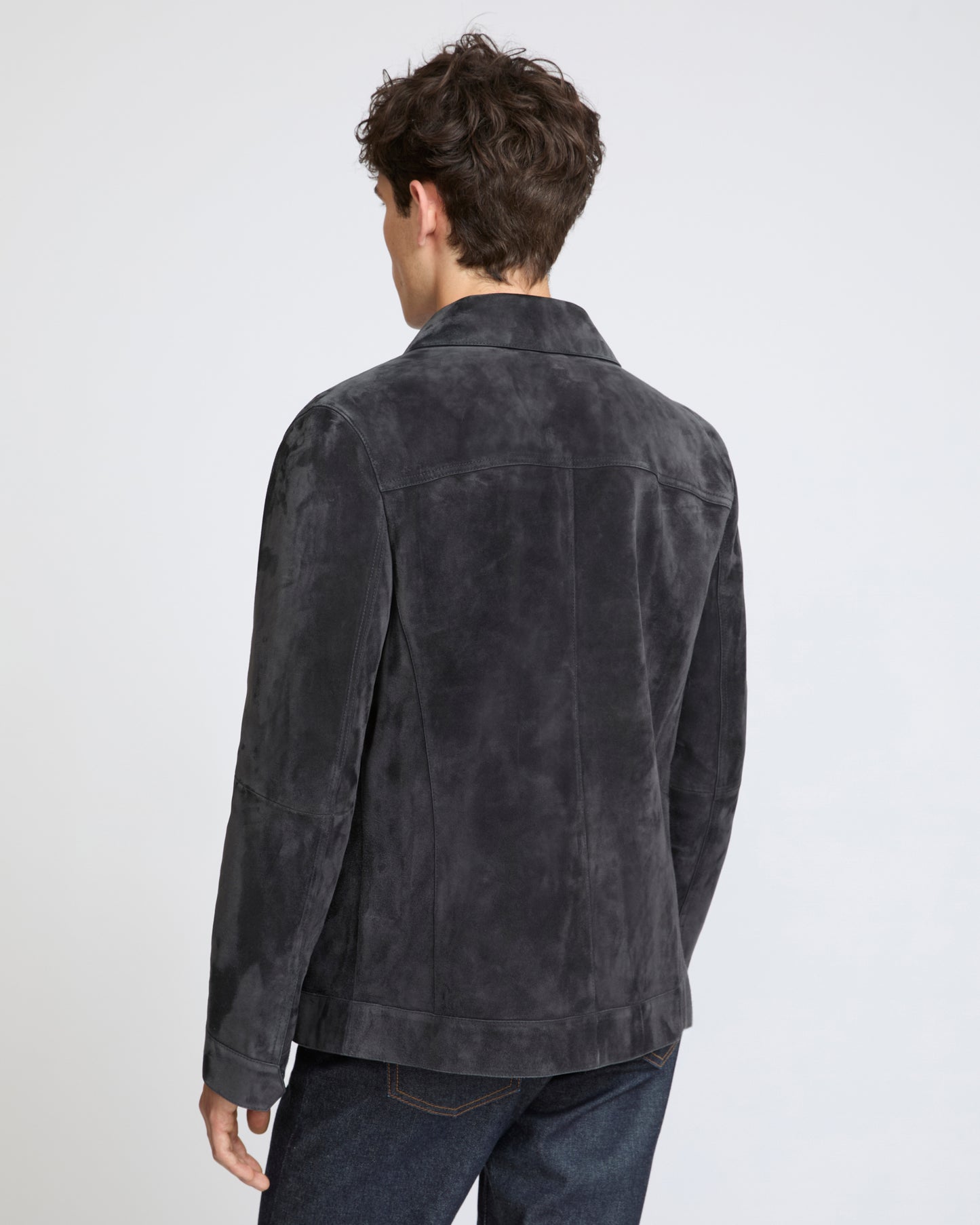 Suede calfskin leather jacket - Yves Salomon - New Fall Winter Collection