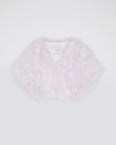 Cropped feather bolero