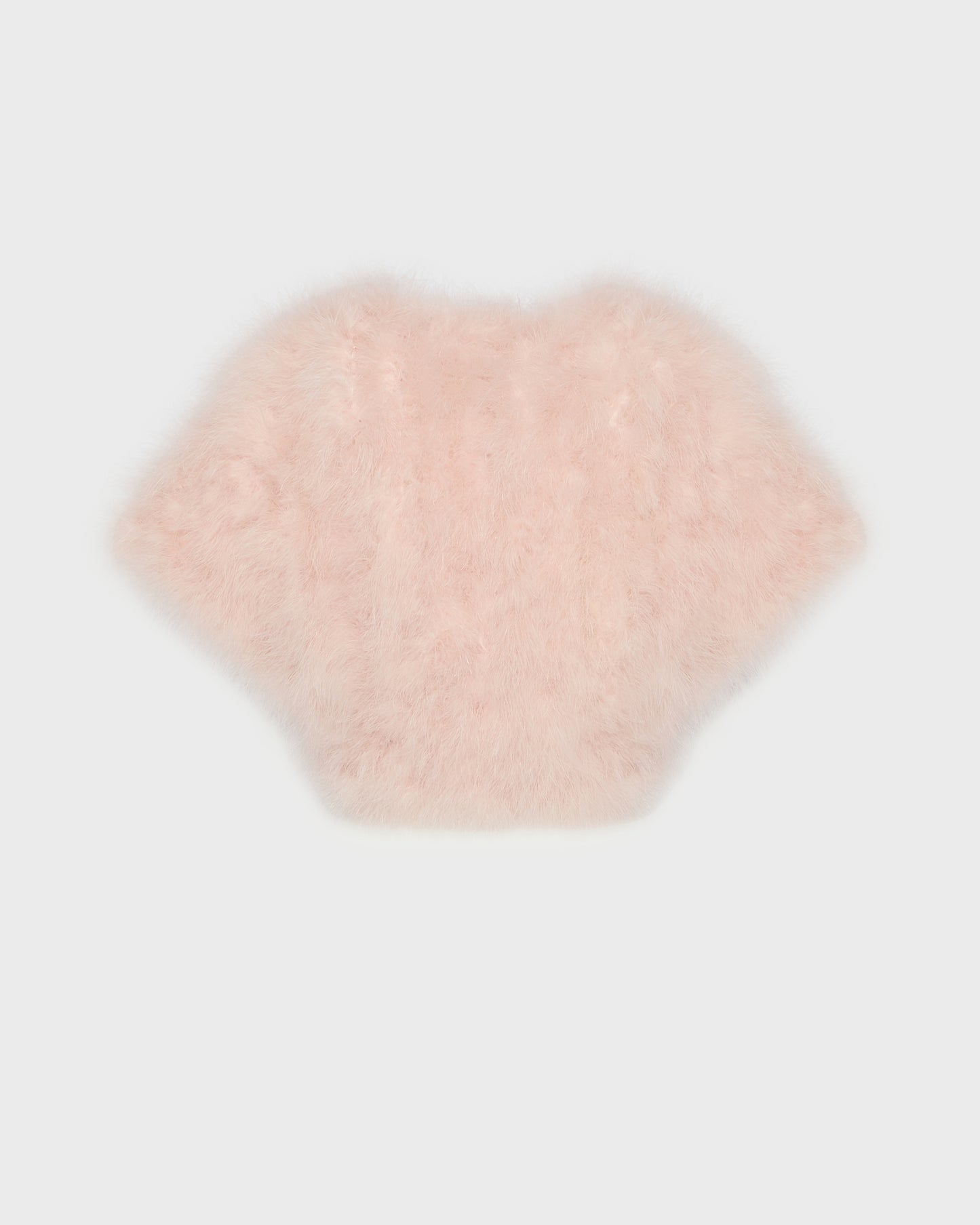 Cropped feather bolero