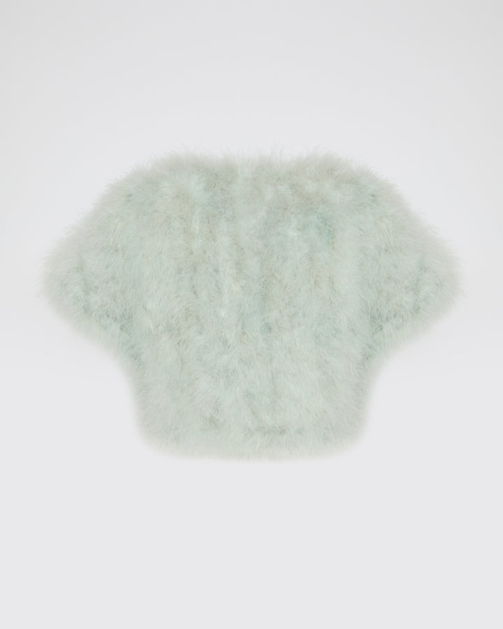 Cropped feather bolero -Yves Salomon