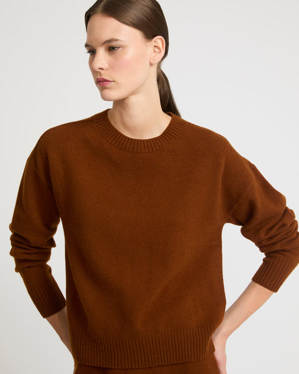 Merino knit jumper-Yves salomon-Winter sale & boxing day