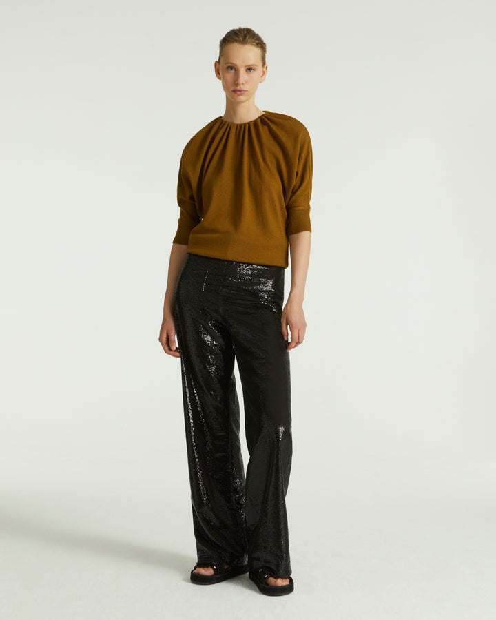 Knit top - brown - Yves Salomon