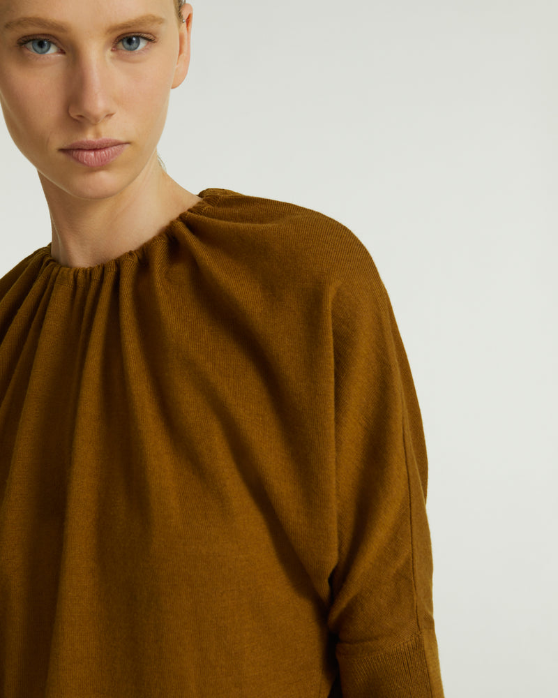 Knit top - brown - Yves Salomon