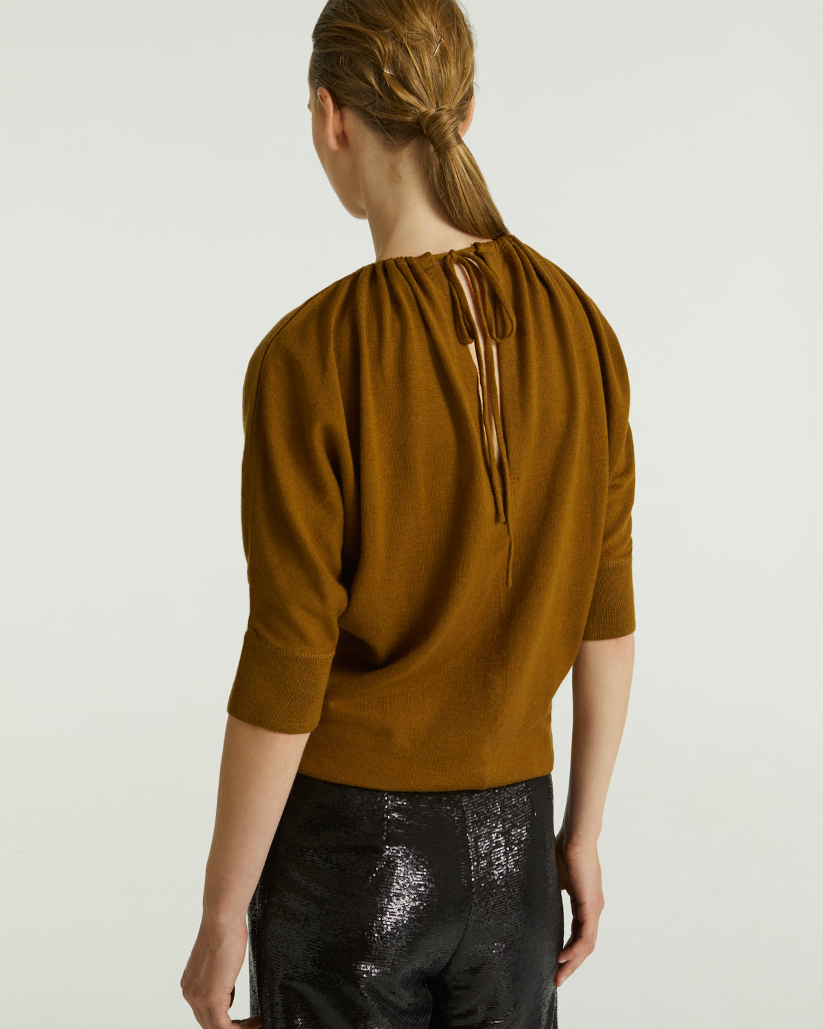 Knit top - brown - Yves Salomon