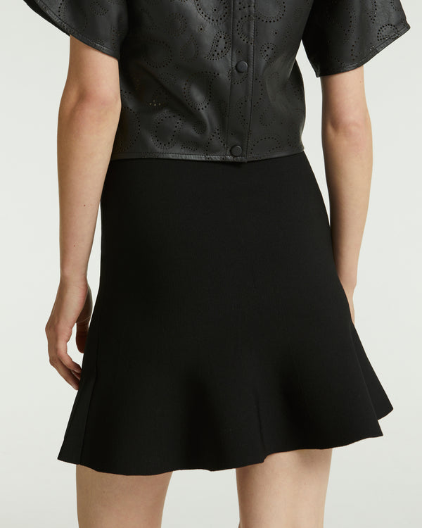 Knit skirt - black - Yves Salomon