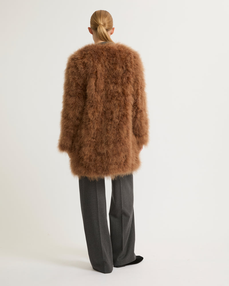 Feather jacket - beige - Yves Salomon