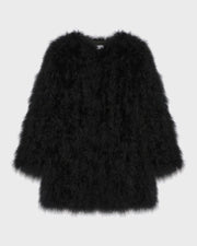 Long feather jacket