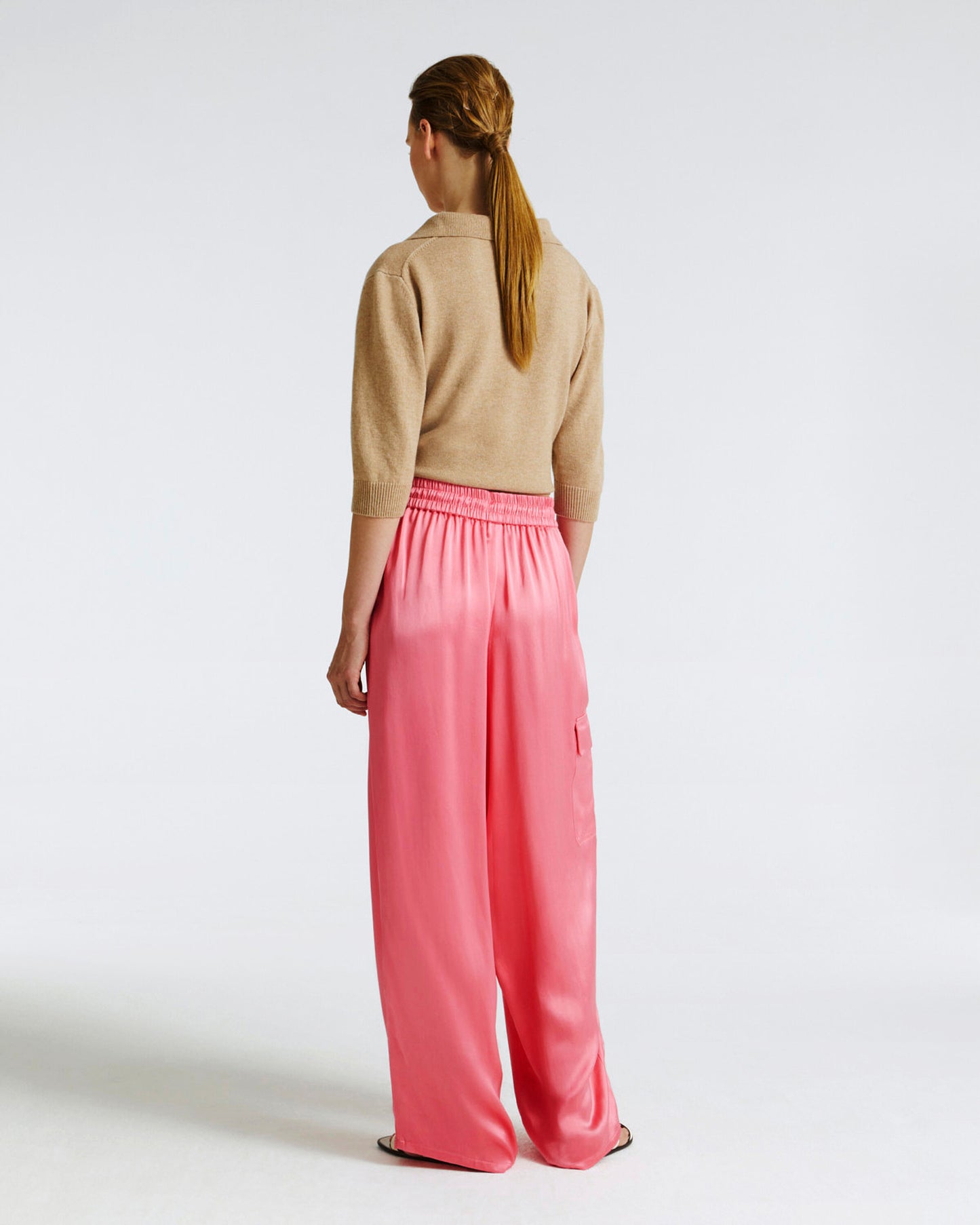 Satin trousers