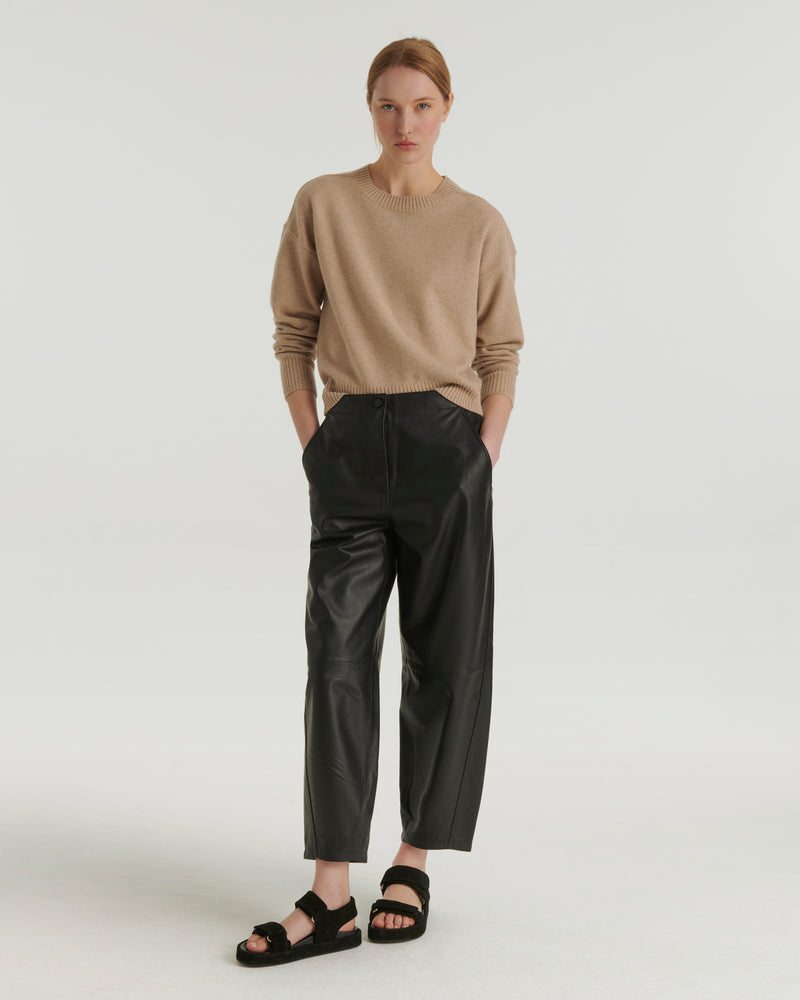 Leather trousers - black - Yves Salomon