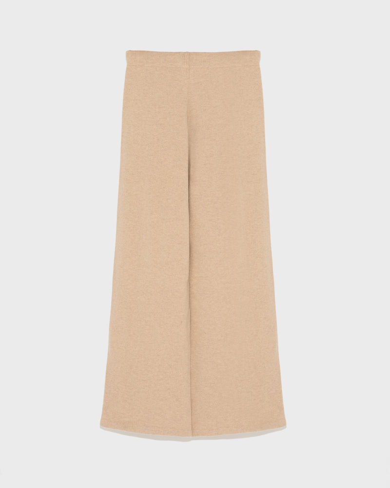 Merino knit wide leg trousers