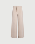 Merino knit wide leg trousers
