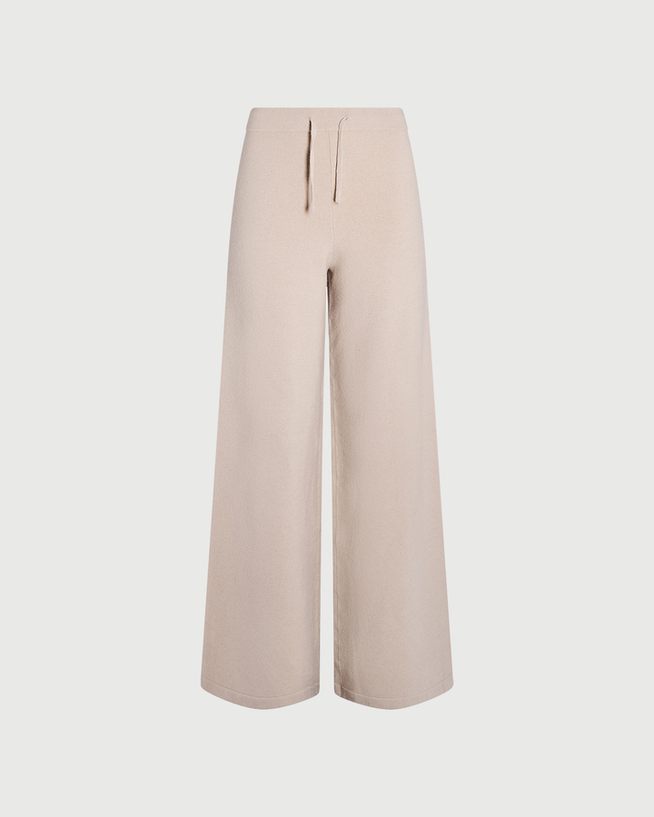 Merino knit wide leg trousers - Yves Salomon - New Fall Winter Collection