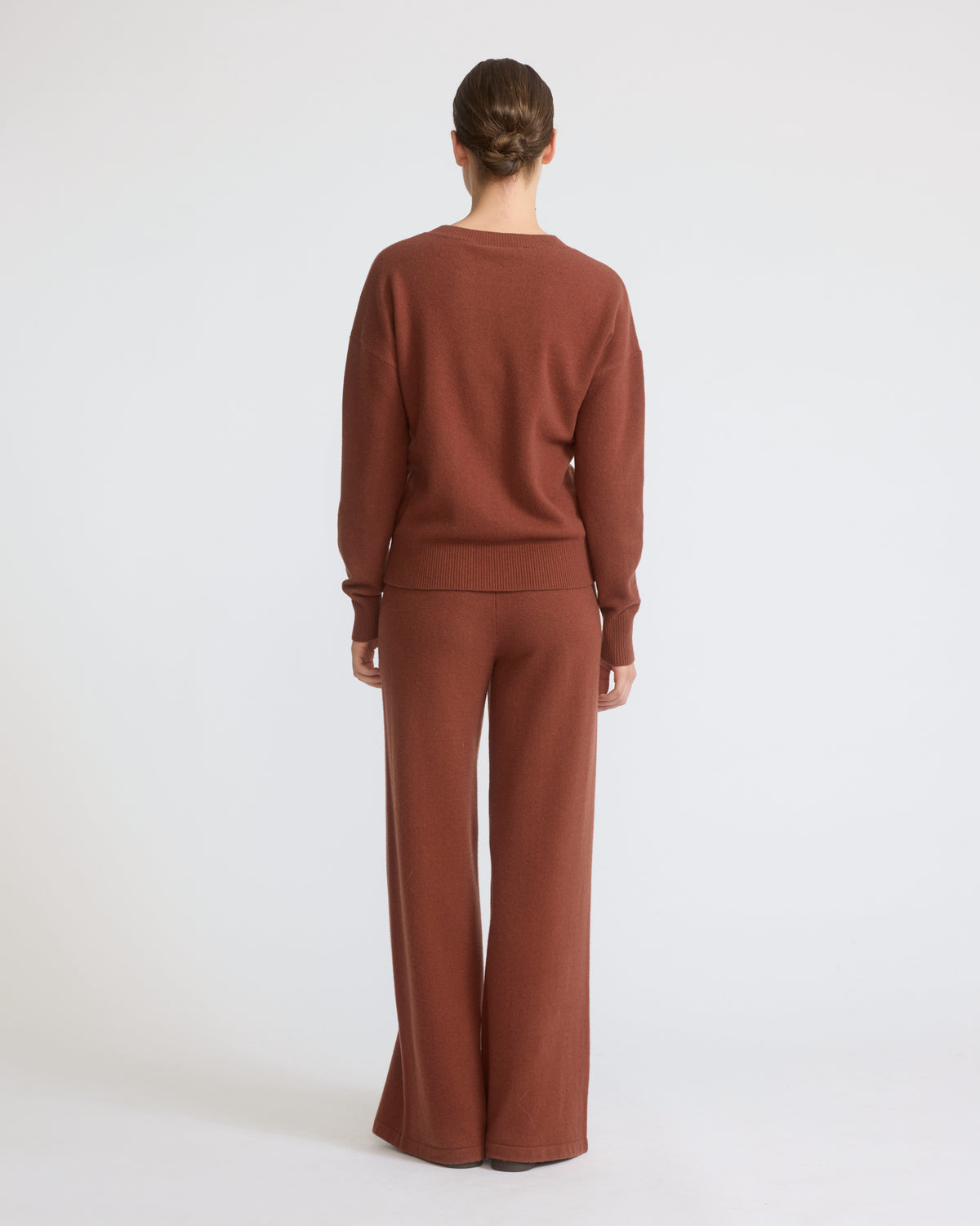 Merino knit wide leg trousers - Yves Salomon - New Fall/Winter Collection