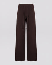 Merino knit wide leg trousers