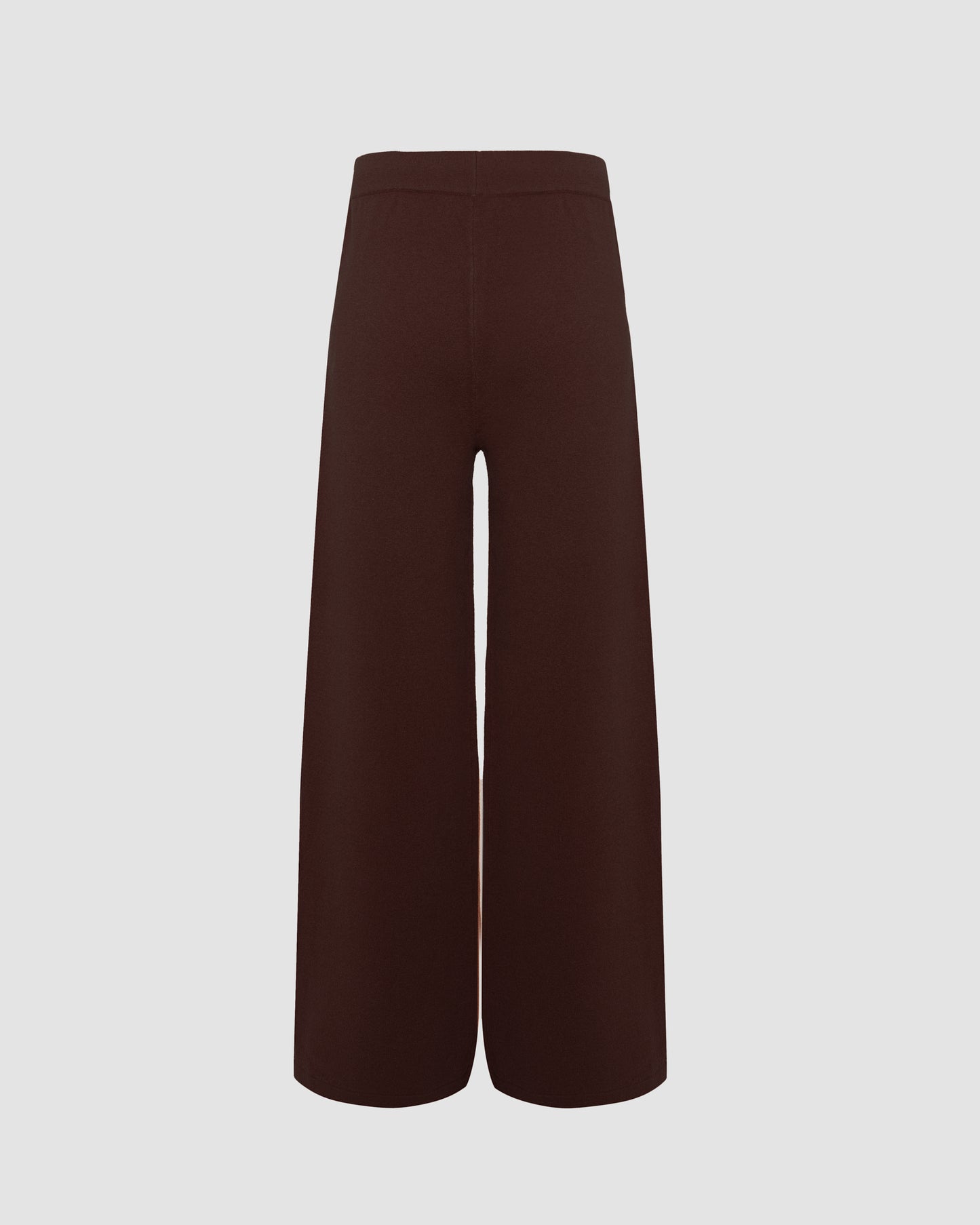 Merino knit wide leg trousers