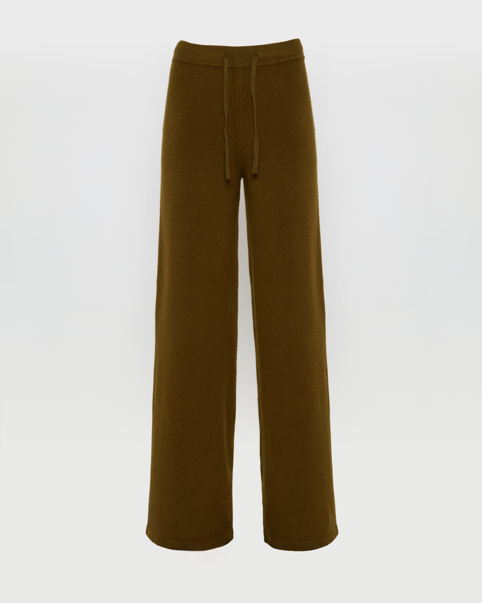 Merino knit wide leg trousers -Yves Salomon