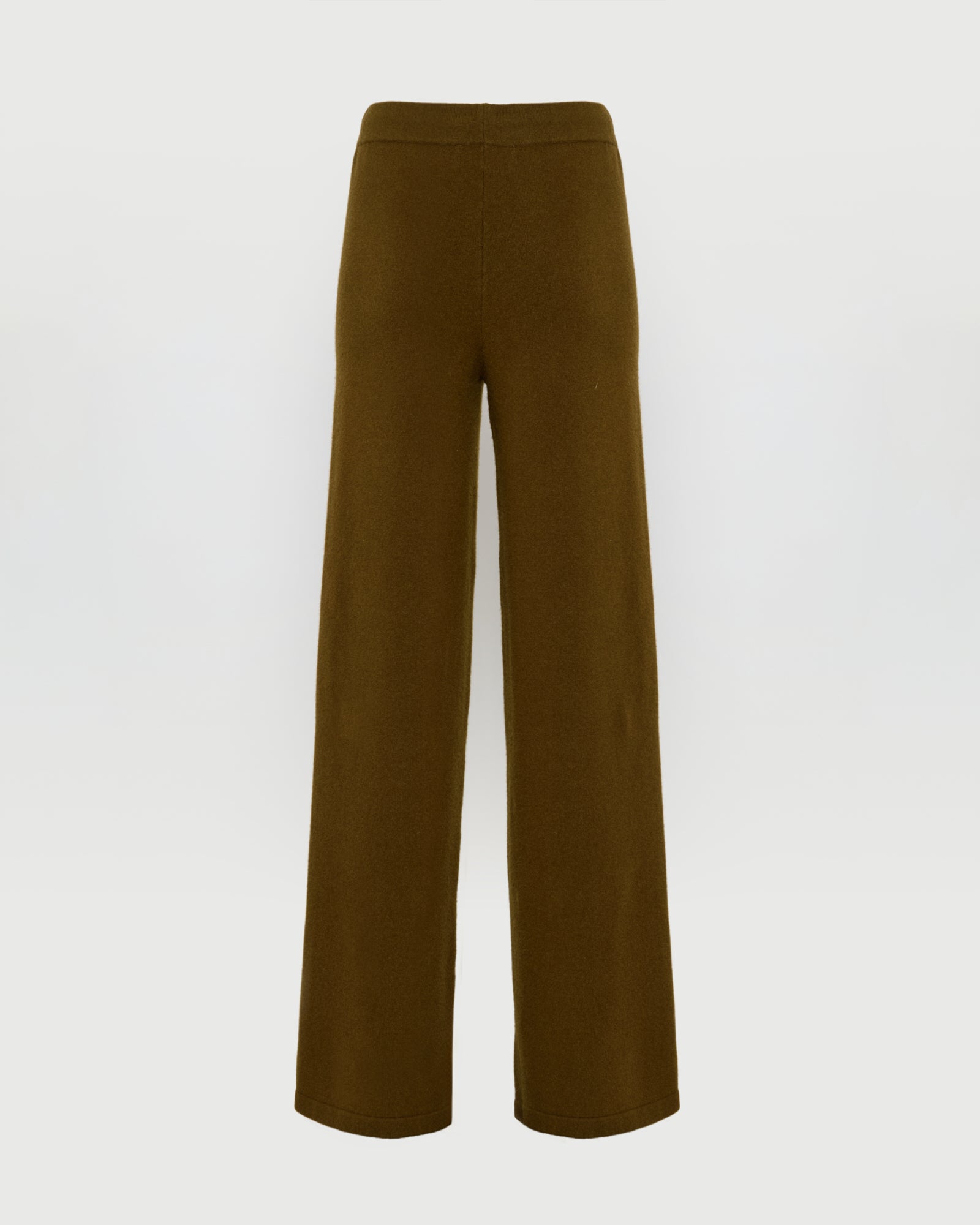 Merino knit wide leg trousers -Yves Salomon