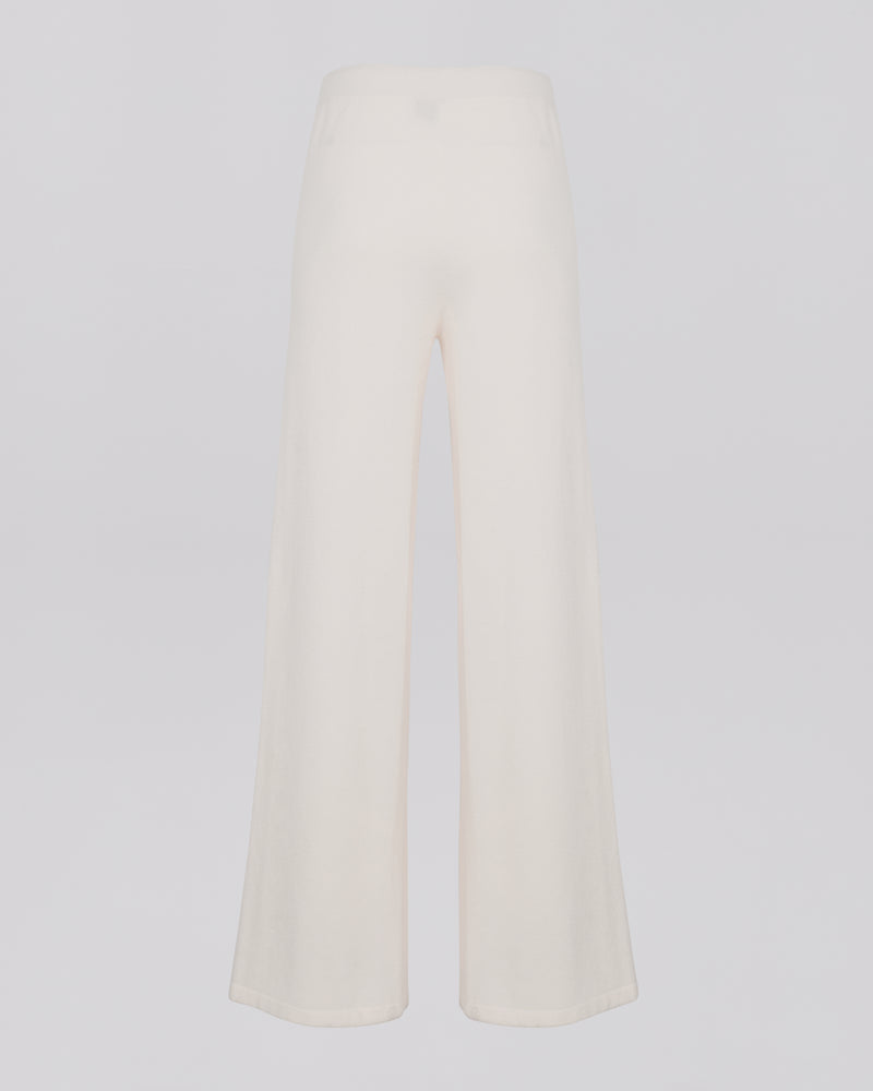 Merino knit wide leg trousers