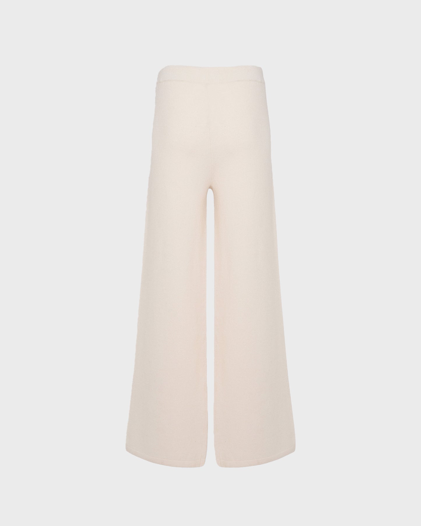 Merino knit wide leg trousers