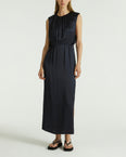 Satin maxi dress