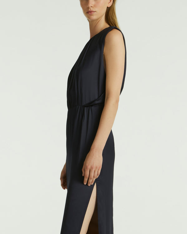 Satin maxi dress