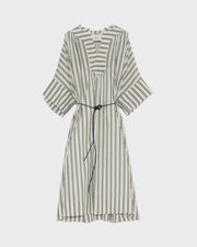 Striped cotton poplin dress