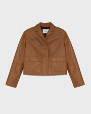 Short leather  jacket