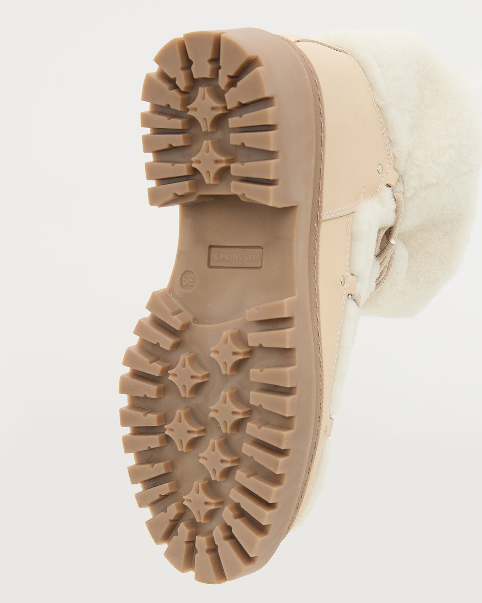 Lace-up mid-length shearling boots - Yves Salomon