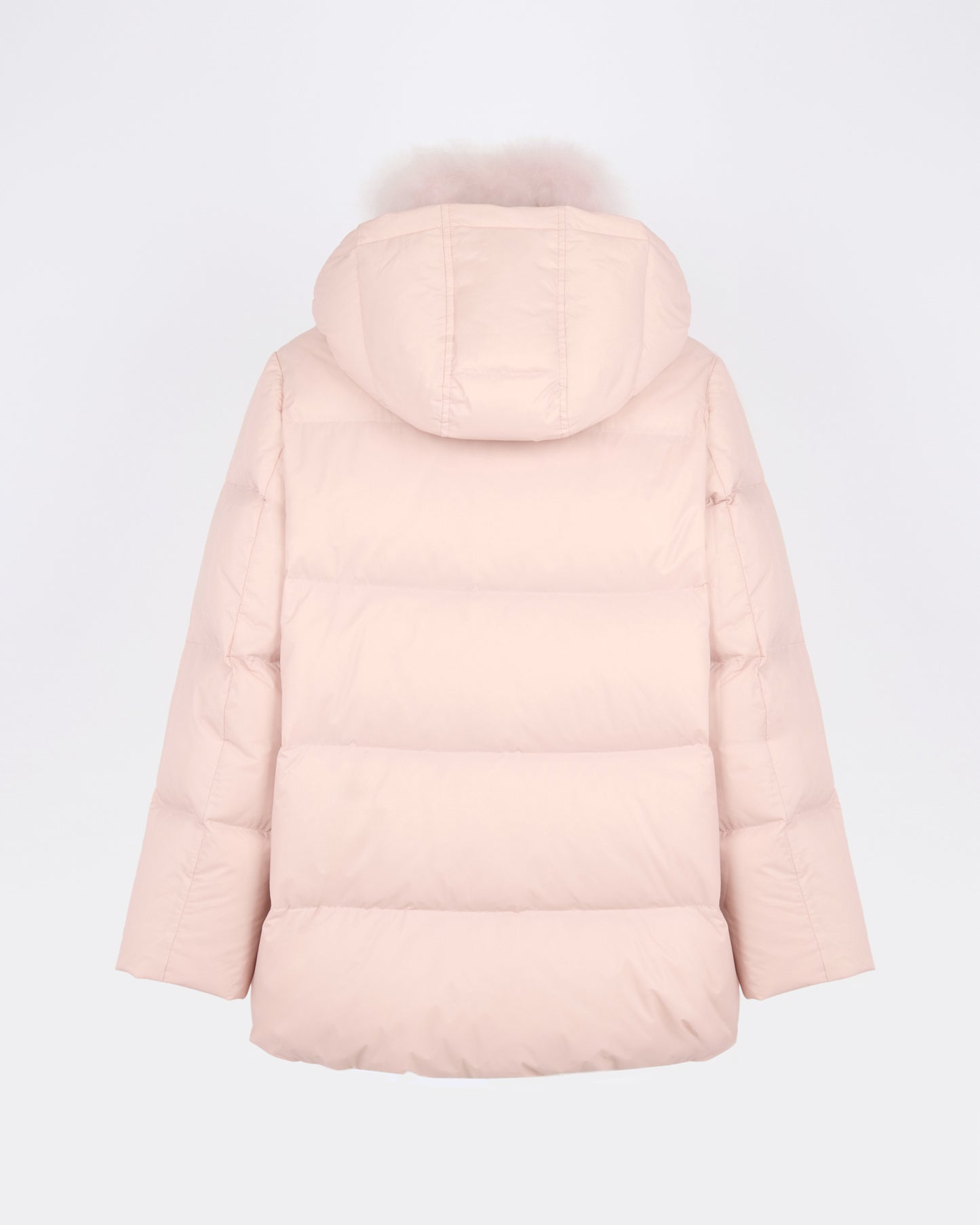 A-line down jacket in waterproof technical fabric with airy lambswool trim - Yves Salomon - New Fall/Winter Collection