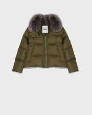 - US – Yves water-repellent collar - fox line technical Salomon fabric jacket fur Salomon black with Yves \