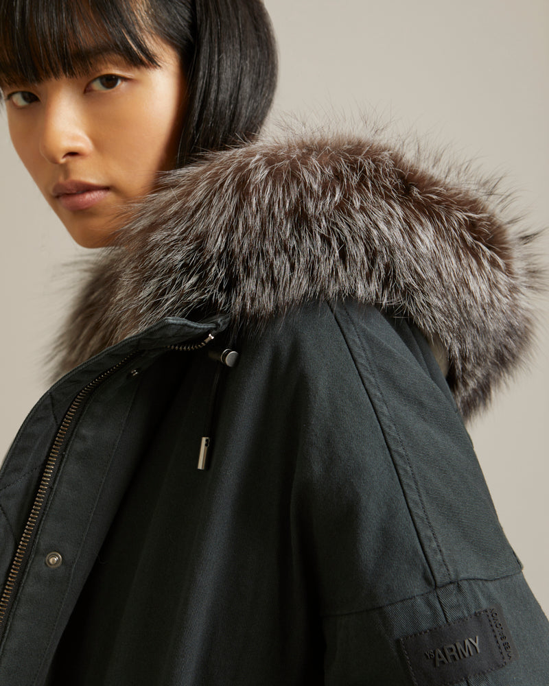 Fur store trimmed parkas