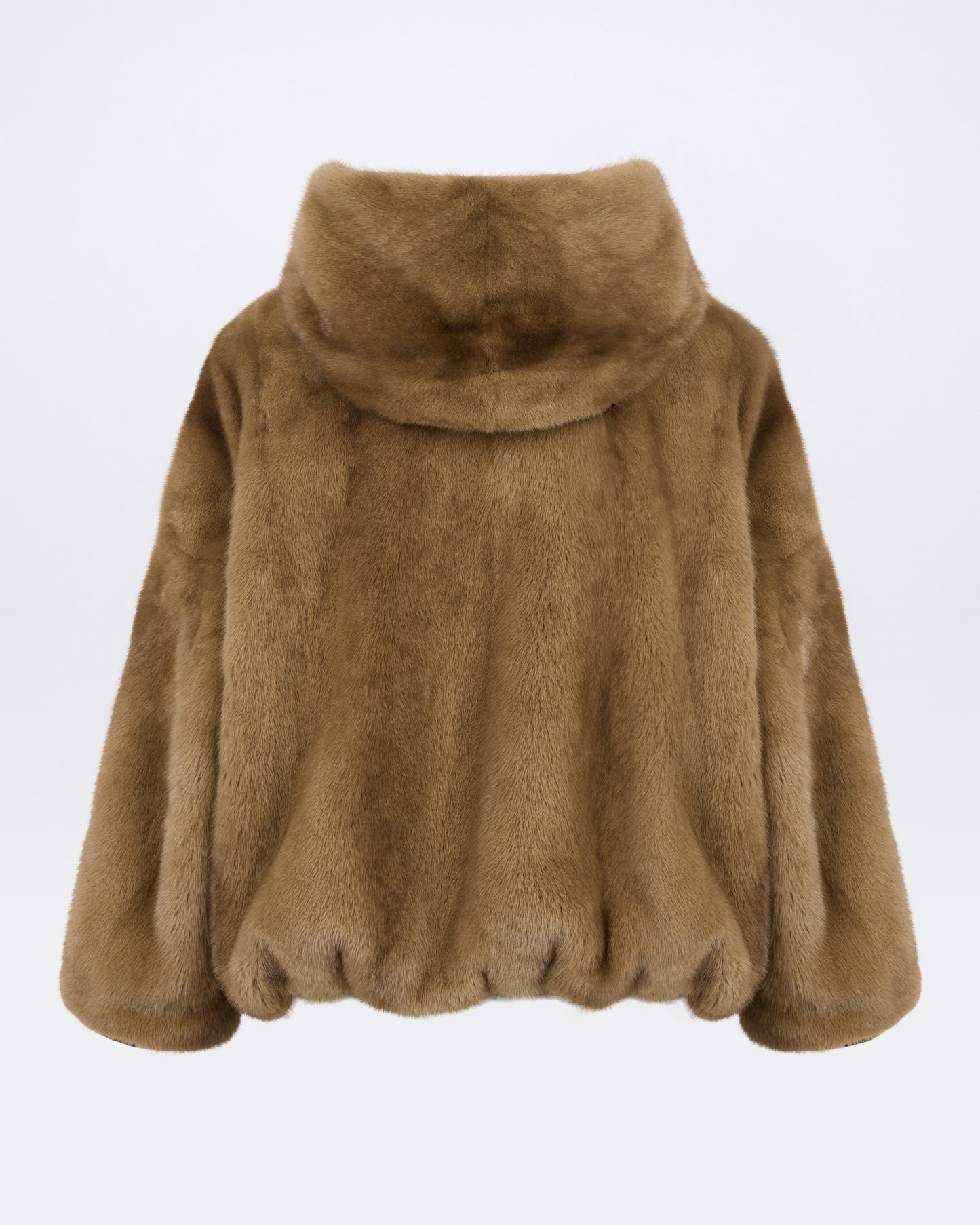 Short reversible water-repellent technical fabric jacket with mink fur - Yves Salomon - New Fall/Winter Collection