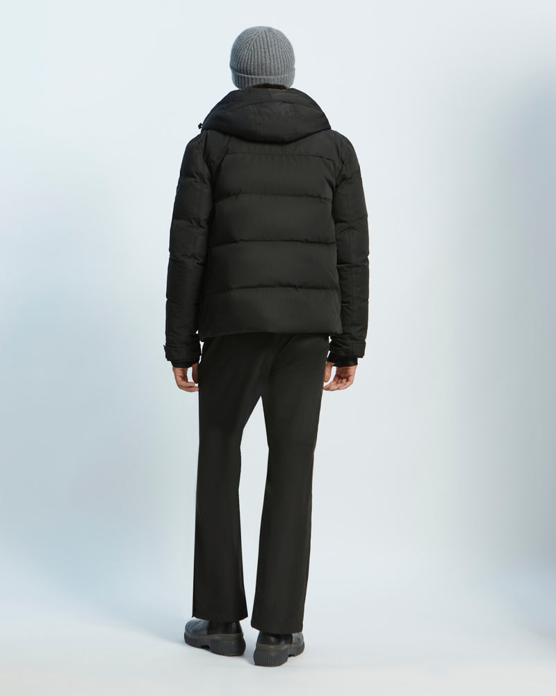 Skiwear Down Jacket With Mink Fur Trim - black - Yves Salomon